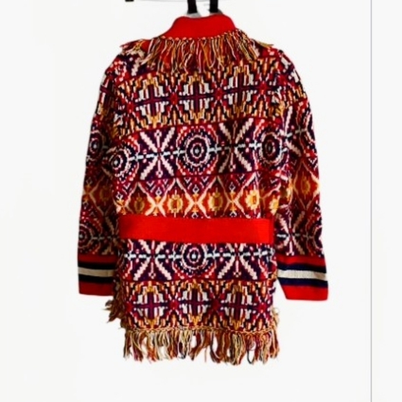 MOTHER Belted Fringe Cardigan Sweater sz S - Picture 6 of 15